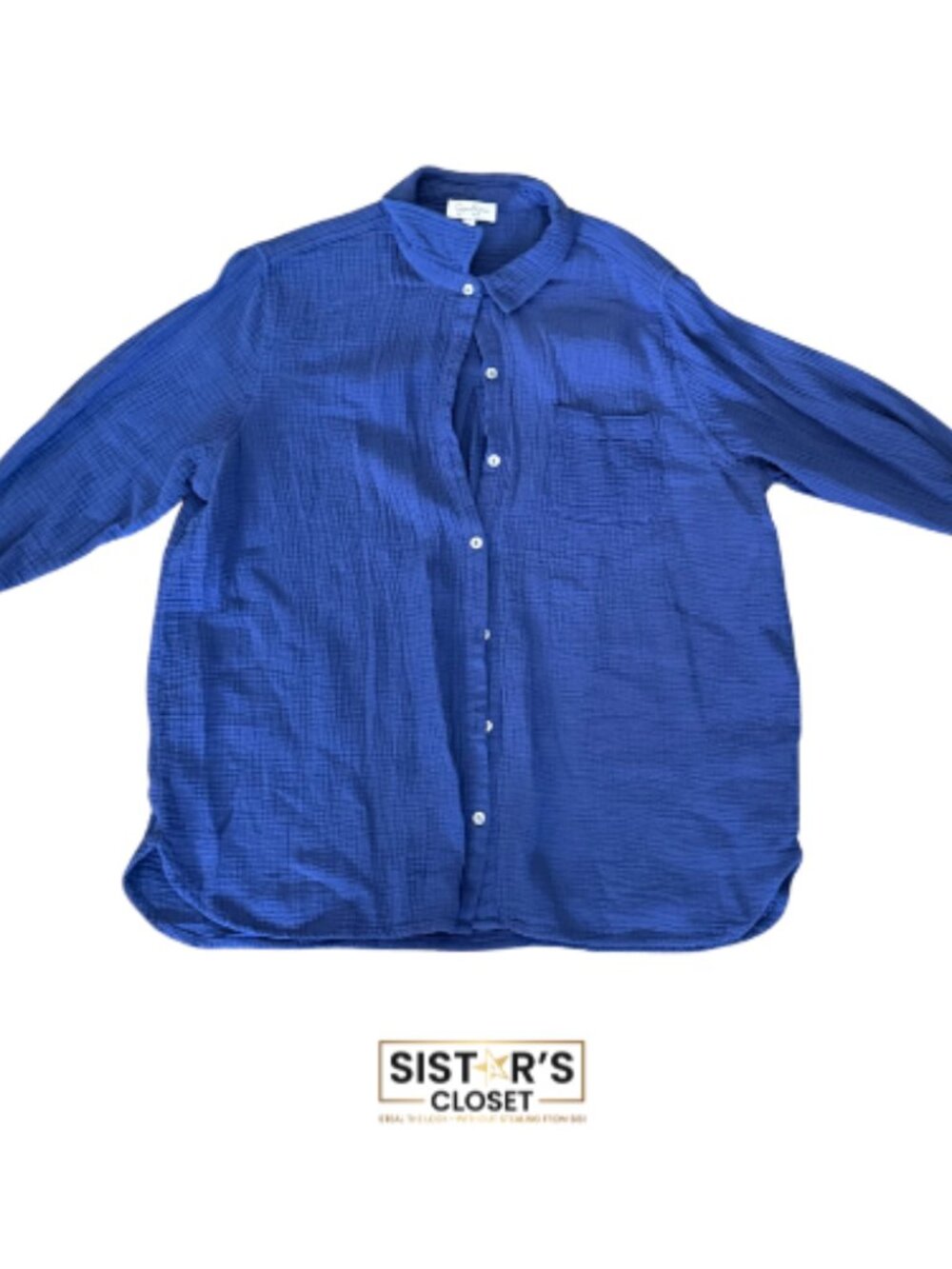 Jessica Simpson Blue Button-Up Shirt